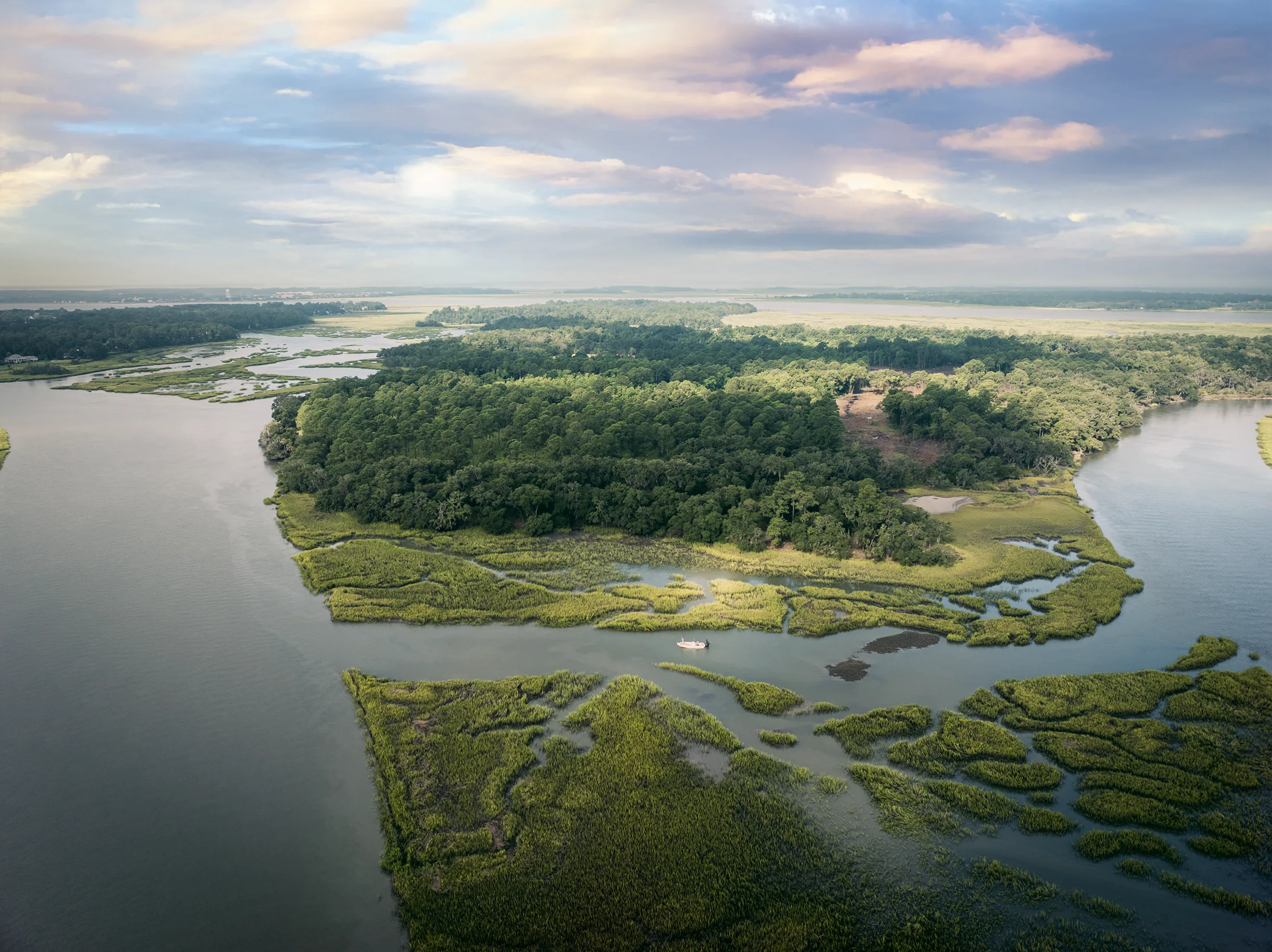 Kane island scenic aerial