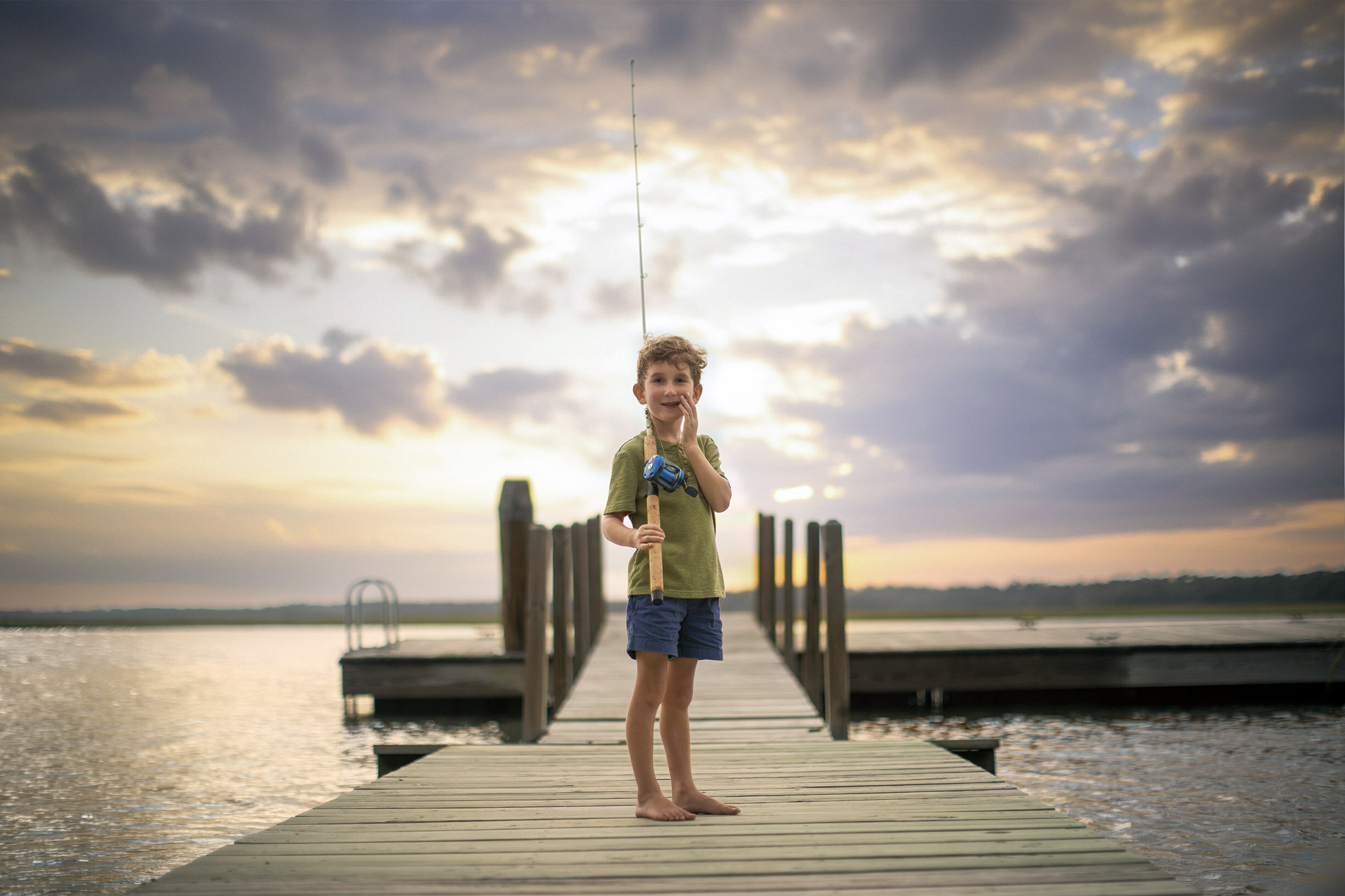 Kane island fishing portrait