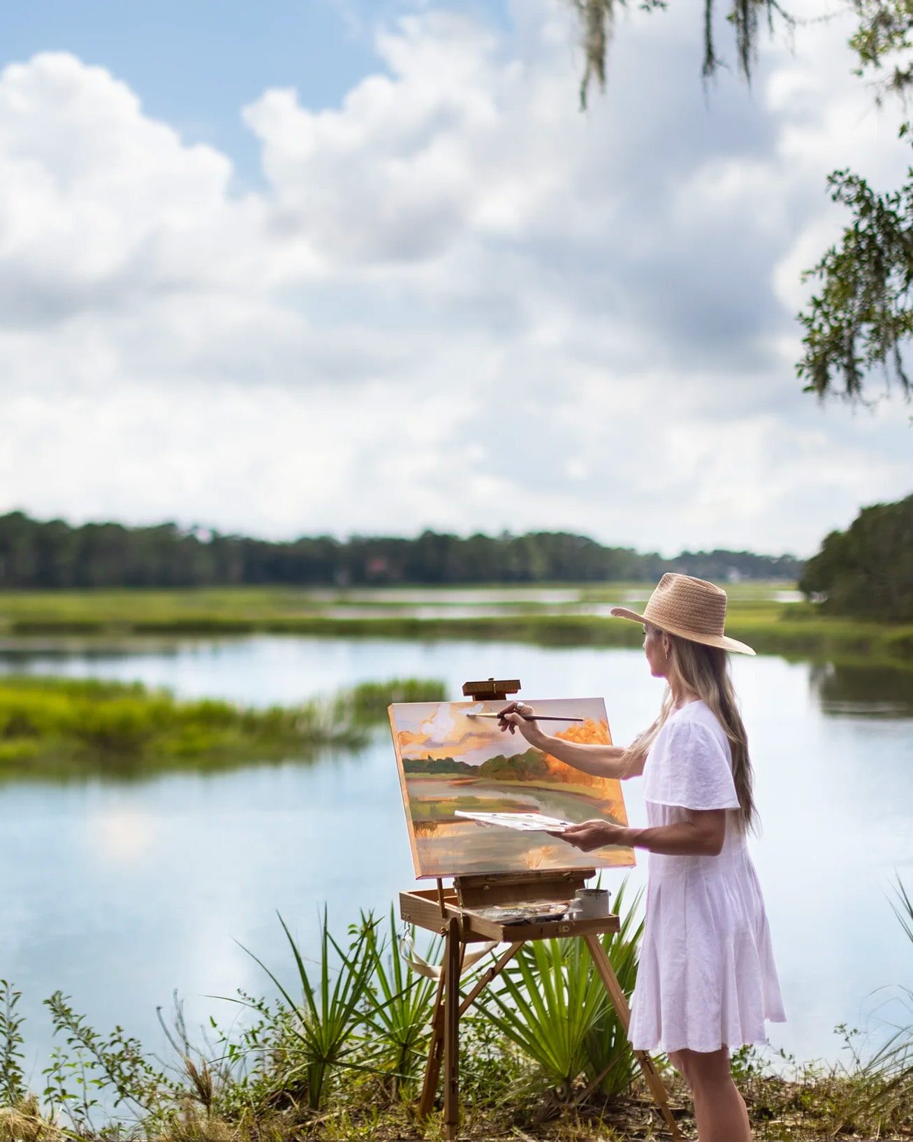 Kane island painting river mobile